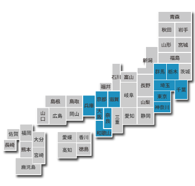 本州・四国・九州エリア
